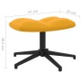 Silla de relajación con reposapiés terciopelo amarillo mostaza de , Sillones - Ref: Foro24-328113, Precio: 169,53 €, Descuent...
