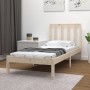 Estructura de cama madera maciza de pino 75x190 cm de , Camas y somieres - Ref: Foro24-3105096, Precio: 89,70 €, Descuento: %