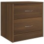 Mesita de noche madera contrachapada roble marrón 40x30x40 cm de vidaXL, Mesitas de noche - Ref: Foro24-815409, Precio: 42,25...