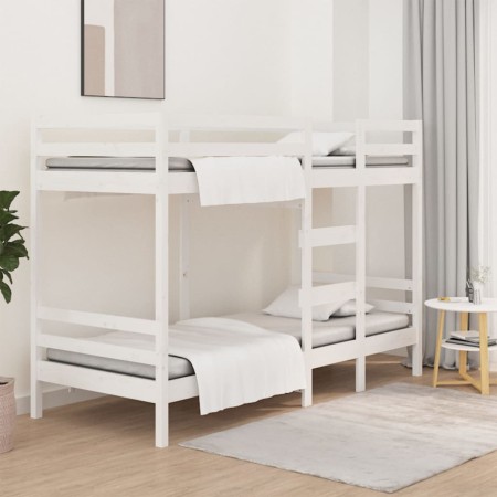 Litera de madera maciza de pino 80x200 cm de , Camas y somieres - Ref: Foro24-3139835, Precio: 304,53 €, Descuento: %