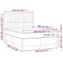 Box spring bed with taupe gray fabric mattress 140x200 cm by , Beds and slatted bases - Ref: Foro24-3142501, Price: 489,70 €,...