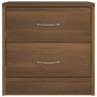 Mesita de noche madera contrachapada roble marrón 40x30x40 cm de vidaXL, Mesitas de noche - Ref: Foro24-815409, Precio: 42,25...