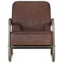 Sillón de cuero auténtico marrón de , Sillones - Ref: Foro24-359632, Precio: 260,08 €, Descuento: %