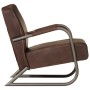 Sillón de cuero auténtico marrón de , Sillones - Ref: Foro24-359632, Precio: 260,08 €, Descuento: %