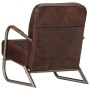 Sillón de cuero auténtico marrón de , Sillones - Ref: Foro24-359632, Precio: 260,08 €, Descuento: %