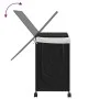 Cesto para ropa sucia con ruedas ratán negro 60x35x60,5 cm de , Cestas para ropa - Ref: Foro24-372042, Precio: 78,78 €, Descu...