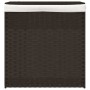 Cesto de ropa sucia 2 secciones ratán marrón oscuro 53x35x57 cm de , Cestas para ropa - Ref: Foro24-372035, Precio: 66,08 €, ...