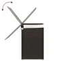 Cesto de ropa sucia 2 secciones ratán marrón oscuro 53x35x57 cm de , Cestas para ropa - Ref: Foro24-372035, Precio: 61,63 €, ...