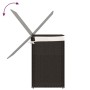Cesto de ropa sucia 2 secciones ratán marrón oscuro 53x35x57 cm de , Cestas para ropa - Ref: Foro24-372035, Precio: 66,08 €, ...