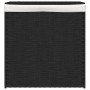 Cesto ropa sucia 2 secciones ratán sintético negro 53x35x57 cm de , Cestas para ropa - Ref: Foro24-372037, Precio: 63,72 €, D...
