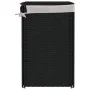 Cesto ropa sucia 2 secciones ratán sintético negro 53x35x57 cm de , Cestas para ropa - Ref: Foro24-372037, Precio: 66,82 €, D...