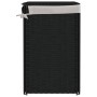 Cesto ropa sucia 2 secciones ratán sintético negro 53x35x57 cm de , Cestas para ropa - Ref: Foro24-372037, Precio: 63,72 €, D...