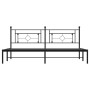 Estructura de cama con cabecero metal negro 200x200 cm de , Camas y somieres - Ref: Foro24-374346, Precio: 120,71 €, Descuent...