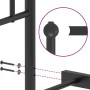 Estructura de cama con cabecero metal negro 200x200 cm de , Camas y somieres - Ref: Foro24-374346, Precio: 120,71 €, Descuent...