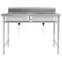 Fregadero de cocina con doble seno acero inoxidable de vidaXL, Fregaderos - Ref: Foro24-144291, Precio: 239,48 €, Descuento: %
