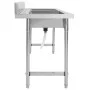 Fregadero de cocina con doble seno acero inoxidable de vidaXL, Fregaderos - Ref: Foro24-144291, Precio: 239,48 €, Descuento: %