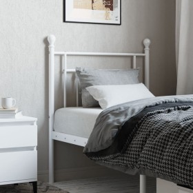 Cabecero de metal blanco 75 cm de , Cabeceros y pies de cama - Ref: Foro24-374414, Precio: 28,47 €, Descuento: %