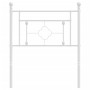 Cabecero de metal blanco 75 cm de , Cabeceros y pies de cama - Ref: Foro24-374414, Precio: 28,47 €, Descuento: %