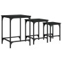 Mesas de centro apilables 3 piezas madera de ingeniería negro de , Mesas de centro - Ref: Foro24-838928, Precio: 41,16 €, Des...