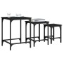 Mesas de centro apilables 3 piezas madera de ingeniería negro de , Mesas de centro - Ref: Foro24-838928, Precio: 41,16 €, Des...