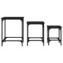 Mesas de centro apilables 3 piezas madera de ingeniería negro de , Mesas de centro - Ref: Foro24-838928, Precio: 41,16 €, Des...