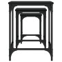 Mesas de centro apilables 3 piezas madera de ingeniería negro de , Mesas de centro - Ref: Foro24-838928, Precio: 41,16 €, Des...