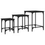 Mesas de centro apilables 3 piezas madera de ingeniería negro de , Mesas de centro - Ref: Foro24-838928, Precio: 41,16 €, Des...