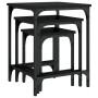 Mesas de centro apilables 3 piezas madera de ingeniería negro de , Mesas de centro - Ref: Foro24-838928, Precio: 41,16 €, Des...