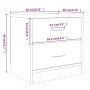 Mesita de noche madera contrachapada roble marrón 40x30x40 cm de vidaXL, Mesitas de noche - Ref: Foro24-815409, Precio: 42,25...