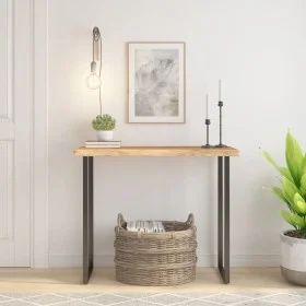 Rectangular acacia wood board live edge 100x40x2.5 cm by , Table tops - Ref: Foro24-370252, Price: 83,85 €, Discount: %