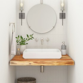 Encimera de baño rectangular madera maciza acacia 70x60x2,5 cm de , Encimeras - Ref: Foro24-370259, Precio: 61,30 €, Descuent...