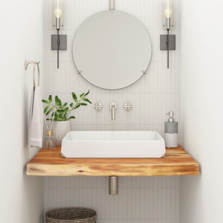Encimera de baño rectangular madera maciza acacia 70x60x2,5 cm de , Encimeras - Ref: Foro24-370259, Precio: 61,30 €, Descuent...