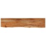 Estante pared rectangular madera acacia borde vivo 120x20x3,8cm de , Estantes y estanterías - Ref: Foro24-370278, Precio: 48,...