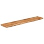 Estante pared rectangular madera acacia borde vivo 120x20x3,8cm de , Estantes y estanterías - Ref: Foro24-370278, Precio: 48,...