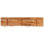 Estante pared rectangular madera acacia borde vivo 120x20x3,8cm de , Estantes y estanterías - Ref: Foro24-370278, Precio: 48,...