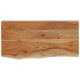 Estante pared rectangular madera acacia borde vivo 60x30x3,8 cm de , Estantes y estanterías - Ref: Foro24-370284, Precio: 42,...