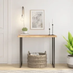 Tablero rectangular madera de acacia borde vivo 90x40x3,8 cm de , Tableros para mesas - Ref: Foro24-370299, Precio: 98,87 €, ...