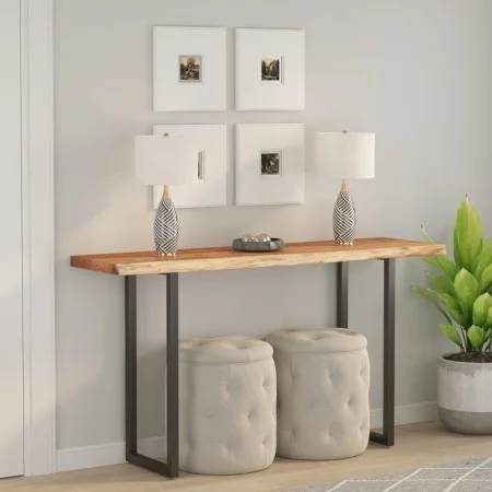 Tablero rectangular madera de acacia borde vivo 110x40x3,8 cm de , Tableros para mesas - Ref: Foro24-370301, Precio: 95,18 €,...