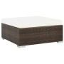Set muebles de jardín 7 piezas y cojines ratán sintético marrón de vidaXL, Conjuntos de jardín - Ref: Foro24-44597, Precio: 6...