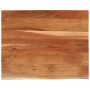Tablero rectangular madera de acacia borde vivo 90x80x2,5 cm de , Accesorios y productos para escritorios - Ref: Foro24-37026...