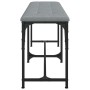 Banco de comedor acero y tela gris claro 124x32x45 cm de , Bancos de comedor y cocina - Ref: Foro24-835221, Precio: 57,55 €, ...