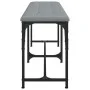 Banco de comedor acero y tela gris claro 124x32x45 cm de , Bancos de comedor y cocina - Ref: Foro24-835221, Precio: 56,86 €, ...