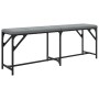Banco de comedor acero y tela gris claro 124x32x45 cm de , Bancos de comedor y cocina - Ref: Foro24-835221, Precio: 57,55 €, ...