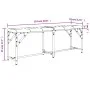 Banco de comedor acero y tela gris claro 124x32x45 cm de , Bancos de comedor y cocina - Ref: Foro24-835221, Precio: 56,86 €, ...
