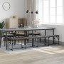 Banco de comedor acero y tela gris oscuro 248x32x45 cm de , Bancos de comedor y cocina - Ref: Foro24-835228, Precio: 99,39 €,...