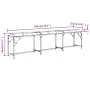 Banco de comedor acero y cuero sintético negro 186x32x45 cm de , Bancos de comedor y cocina - Ref: Foro24-835223, Precio: 79,...