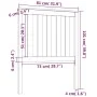 Cabecero de cama madera maciza de pino blanco 81x6x101 cm de , Cabeceros y pies de cama - Ref: Foro24-818496, Precio: 43,73 €...