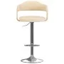 Kitchen stools 2 pcs synthetic leather curved wood cream by , Kitchen stools - Ref: Foro24-327337, Price: 197,42 €, Discount: %