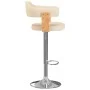 Kitchen stools 2 pcs synthetic leather curved wood cream by , Kitchen stools - Ref: Foro24-327337, Price: 197,42 €, Discount: %