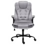 Silla de oficina de terciopelo gris claro en Sillas de oficina | Comprar online en Foru.es